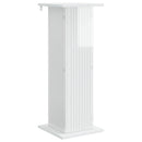 Planteholder Hvid højglans 30,5 x 30 x 80,5 cm Konstrueret træ