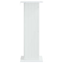 Planteholder Hvid højglans 30,5 x 30 x 80,5 cm Konstrueret træ