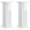 Planteholder 2 pcs Hvid højglans 30,5 x 30 x 80,5 cm