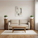 Planteholder 2 pcs Gammelt træ 30,5 x 30 x 80,5 cm