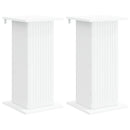 Planteholder 2 pcs Hvid 30,5 x 30 x 60,5 cm Konstrueret træ