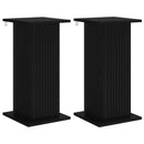 Planteholder 2 pcs Sort 30,5 x 30 x 60,5 cm Konstrueret træ