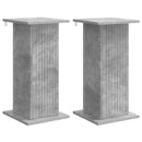 Planteholder 2 pcs Betongrå 30,5 x 30 x 60,5 cm Konstrueret træ