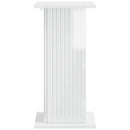 Planteholder Hvid højglans 30,5 x 30 x 60,5 cm Konstrueret træ