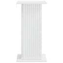 Planteholder Hvid højglans 30,5 x 30 x 60,5 cm Konstrueret træ