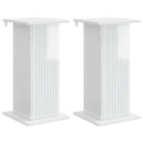 Planteholder 2 pcs Hvid højglans 30,5 x 30 x 60,5 cm