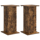 Planteholder 2 pcs Røget eg 30,5 x 30 x 60,5 cm Konstrueret træ