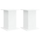 Planteholder 2 pcs Hvid 30,5 x 30 x 43 cm Konstrueret træ