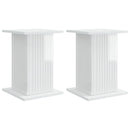 Planteholder 2 pcs Hvid højglans 30,5 x 30 x 43 cm