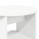 Sideskab 2 pcs Hvid Ø40 x 50 cm Konstrueret træ