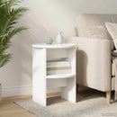 Sideskab 2 pcs Hvid Ø40 x 50 cm Konstrueret træ