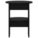 Sideskab 2 pcs Sort Ø40 x 50 cm Konstrueret træ