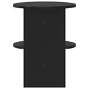 Sideskab 2 pcs Sort Ø40 x 50 cm Konstrueret træ