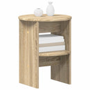 Sideskab 2 pcs Sonoma eg Ø40 x 50 cm Konstrueret træ