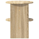 Sideskab 2 pcs Sonoma eg Ø40 x 50 cm Konstrueret træ