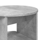 Sideskab 2 pcs BetonGrå Ø40 x 50 cm Konstrueret træ