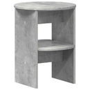 Sideskab 2 pcs BetonGrå Ø40 x 50 cm Konstrueret træ