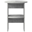 Sideskab 2 pcs BetonGrå Ø40 x 50 cm Konstrueret træ