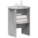 Sideskab 2 pcs BetonGrå Ø40 x 50 cm Konstrueret træ