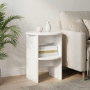 Sideskab 2 pcs Højglans Hvid Ø40 x 50 cm Konstrueret træ