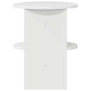 Sideskab 2 pcs Højglans Hvid Ø40 x 50 cm Konstrueret træ