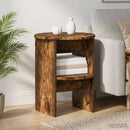 Sideskab 2 pcs Røget Eg Ø40 x 50 cm Konstrueret træ