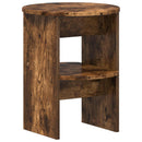 Sideskab 2 pcs Røget Eg Ø40 x 50 cm Konstrueret træ