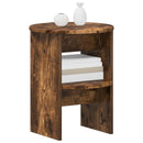 Sideskab 2 pcs Røget Eg Ø40 x 50 cm Konstrueret træ