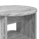 Sideskab 2 pcs Grå Sonoma Ø40 x 50 cm Konstrueret træ