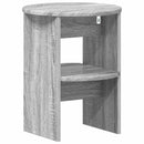 Sideskab 2 pcs Grå Sonoma Ø40 x 50 cm Konstrueret træ