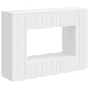 Konsolbord Stribet Hvid 101 x 29 x 74 cm Konstrueret træ