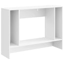 Konsolbord Stribet Hvid 101 x 29 x 74 cm Konstrueret træ