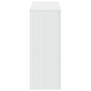Konsolbord Stribet Hvid 101 x 29 x 74 cm Konstrueret træ