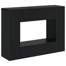 Konsolbord Stribet Sort 101 x 29 x 74 cm Konstrueret træ