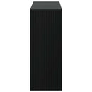 Konsolbord Stribet Sort 101 x 29 x 74 cm Konstrueret træ