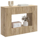 Konsolbord Stribet Sonoma eg 101 x 29 x 74 cm Konstrueret træ