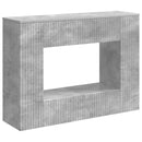 Konsolbord Stribet BetonGrå 101 x 29 x 74 cm Konstrueret træ