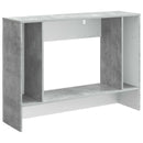 Konsolbord Stribet BetonGrå 101 x 29 x 74 cm Konstrueret træ
