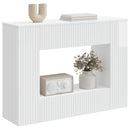 Konsolbord Højglans Hvid 101 x 29 x 74 cm Konstrueret træ