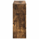 Konsolbord Stribet Røget Eg 101 x 29 x 74 cm Konstrueret træ