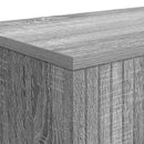 Konsolbord Stribet Grå Sonoma 101 x 29 x 74 cm Konstrueret træ