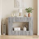 Konsolbord Stribet Grå Sonoma 101 x 29 x 74 cm Konstrueret træ