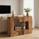 Konsolbord Stribet Gammelt træ 101 x 29 x 74 cm Konstrueret træ