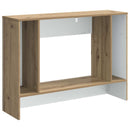 Konsolbord Stribet Artisan Eg 101 x 29 x 74 cm Konstrueret træ