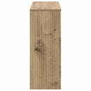 Konsolbord Stribet Artisan Eg 101 x 29 x 74 cm Konstrueret træ