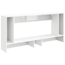 Konsolbord Stribet Hvid 155 x 29 x 74 cm Konstrueret træ