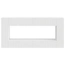Konsolbord Stribet Hvid 155 x 29 x 74 cm Konstrueret træ