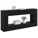 Konsolbord Sort 155 x 29 x 74 cm Konstrueret træ