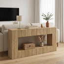 Konsolbord Stribet Sonoma eg 155 x 29 x 74 cm Konstrueret træ