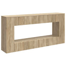 Konsolbord Stribet Sonoma eg 155 x 29 x 74 cm Konstrueret træ